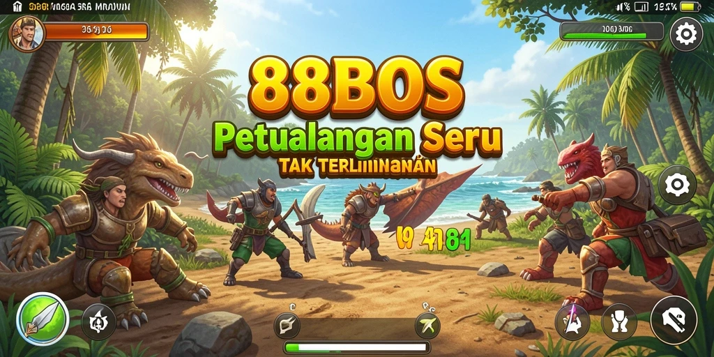 Tangkapan layar utama 88BOS dengan tampilan gameplay yang mendebarkan.