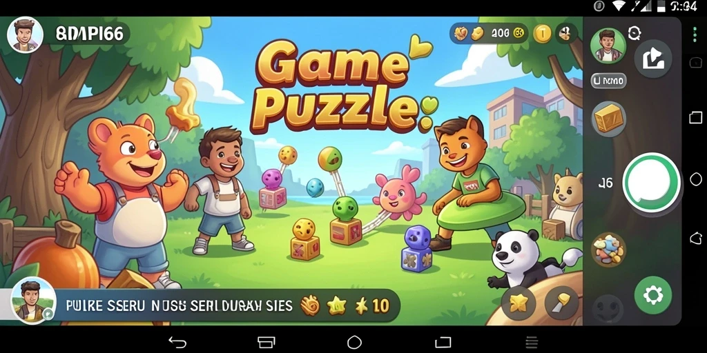 Screenshot API66 menampilkan gameplay seru dalam menyelesaikan puzzle.