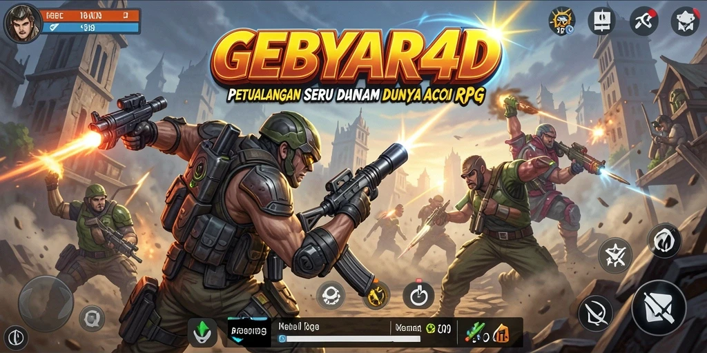 Tampilan dinamis dari gameplay GEBYAR4D dengan aksi mendebarkan.