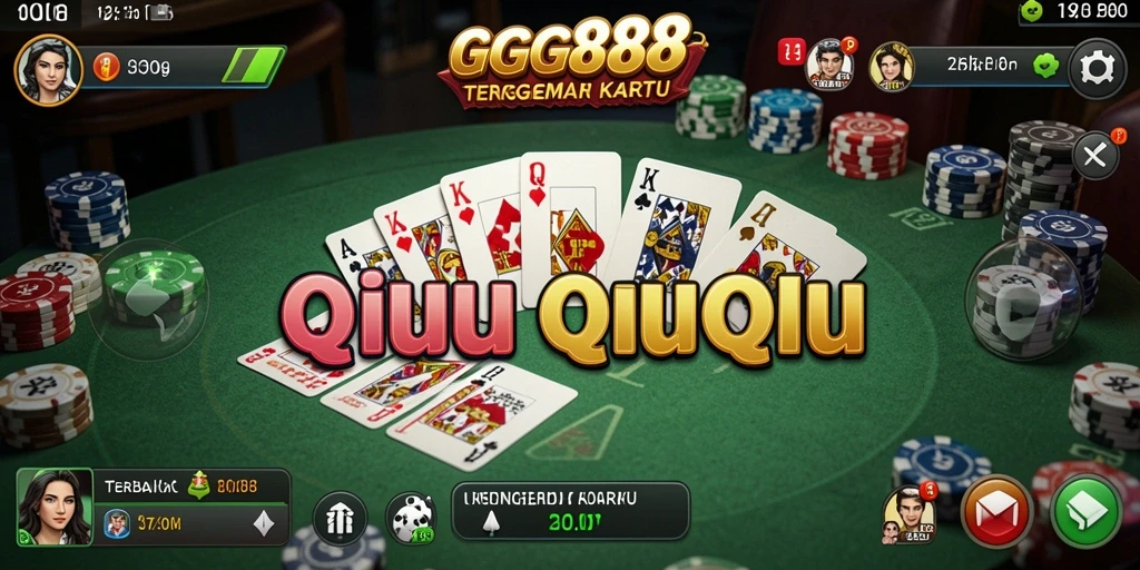 Tampilan menarik gameplay QiuQiu di GGG888.