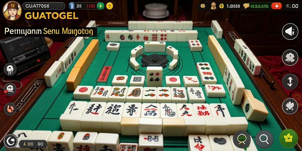 Tangkapan layar GUATOGEL menampilkan gameplay Mahjong yang mengasyikkan dan penuh warna.