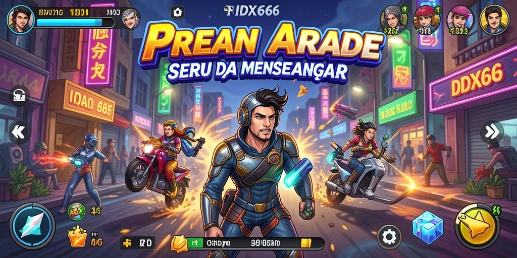 Tampilan gameplay seru dan menantang dari IDX66.