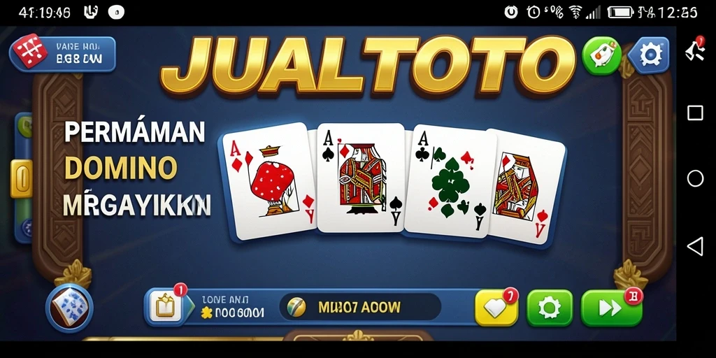 Tampilan gameplay domino yang mendebarkan dan mengasyikkan di JUALTOTO.
