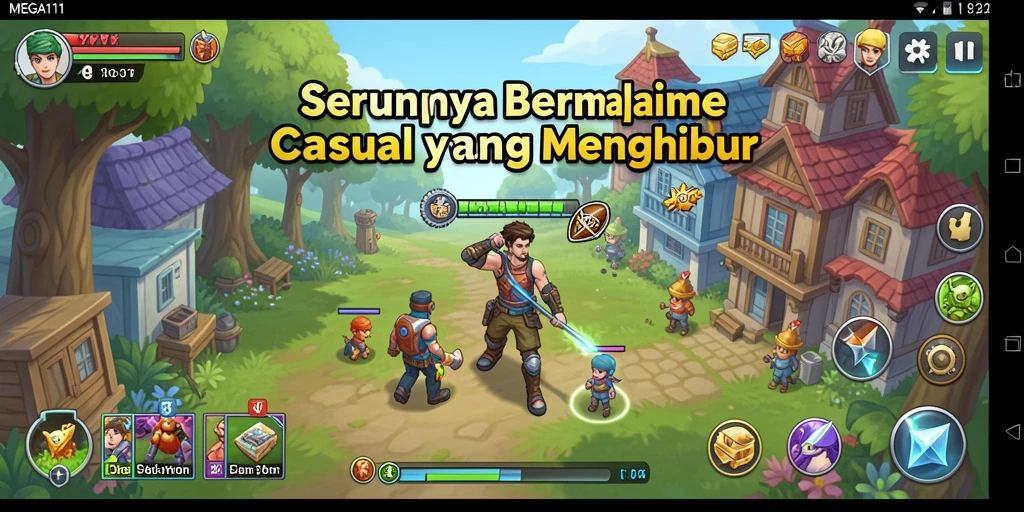 Tampilan gameplay MEGA111 yang seru dan menghibur.