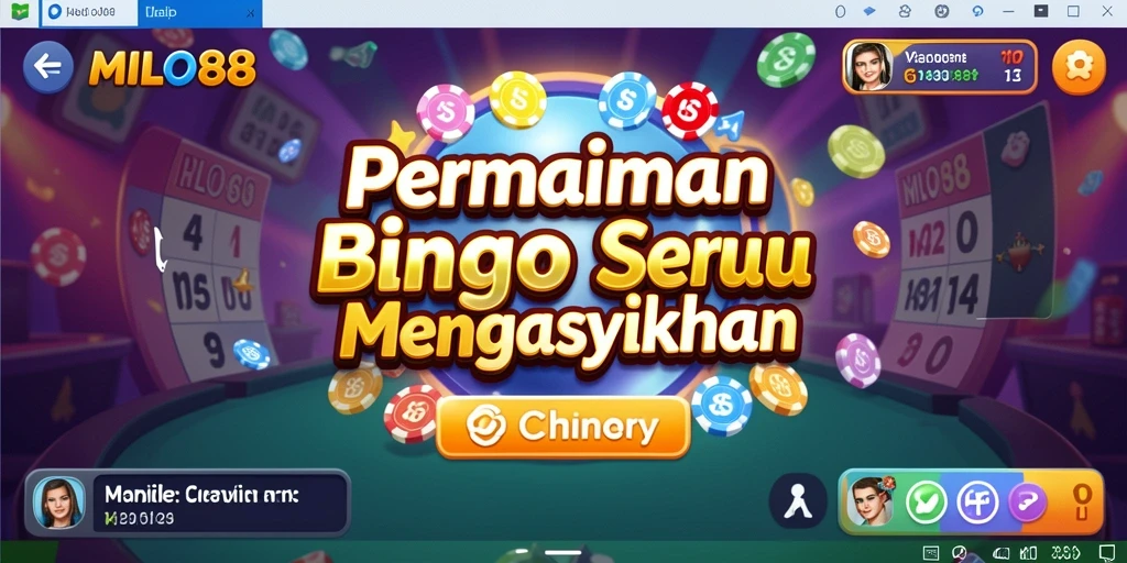 Tampilan gameplay Bingo yang menarik dan interaktif di MILO88.