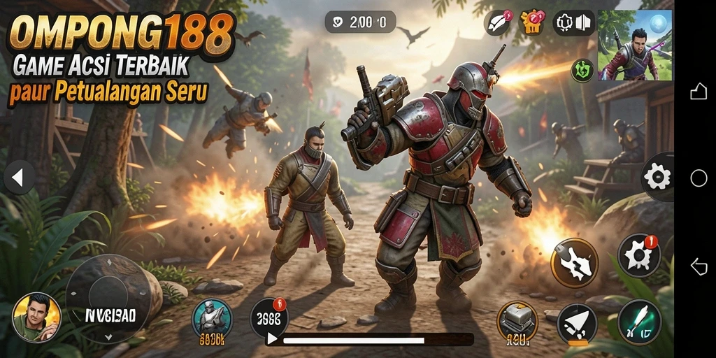 Tampilan gameplay menarik dari OMPONG188 yang penuh aksi.