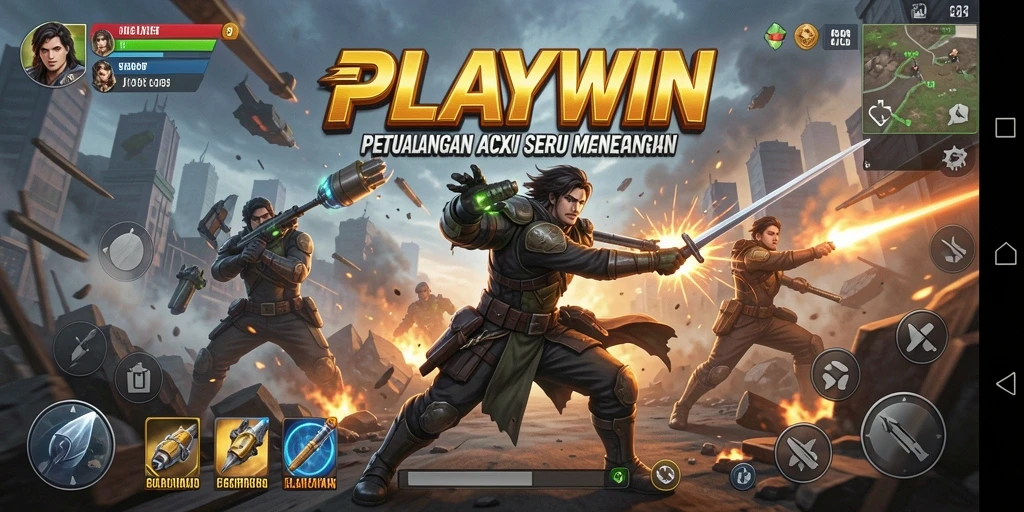 Tangkapan layar gameplay seru dari PLAYWIN yang menunjukkan aksi dan tantangan.