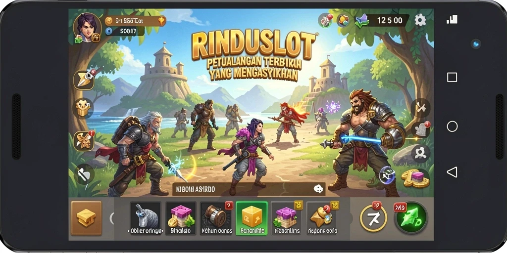 Gameplay RINDUSLOT menampilkan petualangan Open World yang mendebarkan.