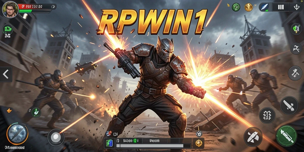 Screenshot gameplay RPWIN1 yang menampilkan aksi mendebarkan dan pertempuran yang intens.