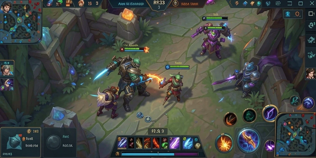 Tampilan utama gameplay RR33 yang intens dan dinamis.