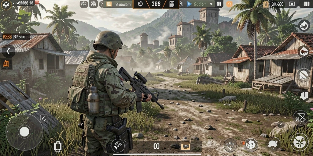 Tangkapan layar gameplay RR666 menampilkan interaksi mendalam dalam simulasi.