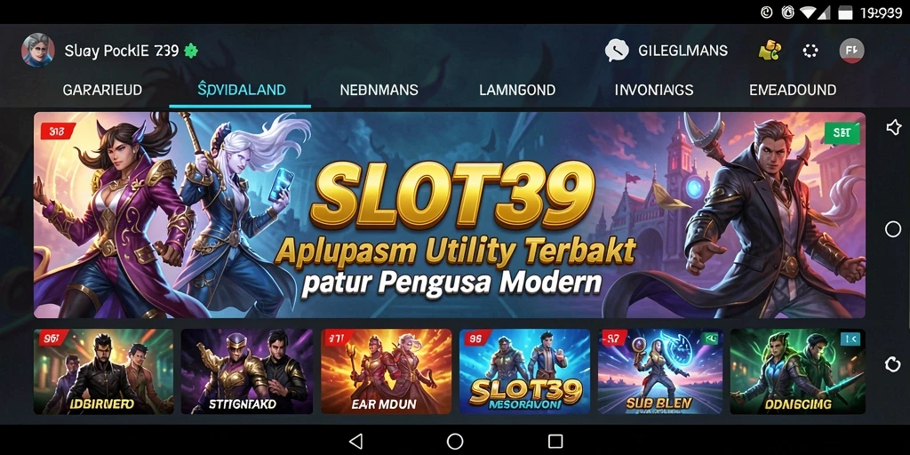 Tampilan utama SLOT39 yang memudahkan pengguna dalam mengatur aplikasi.