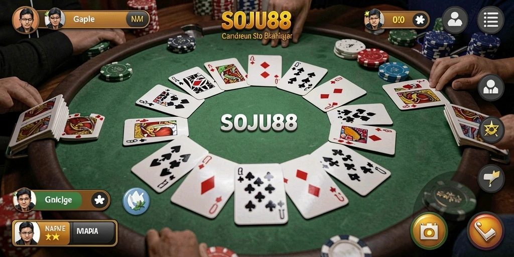 Tampilan gameplay seru dan interaktif dari SOJU88.