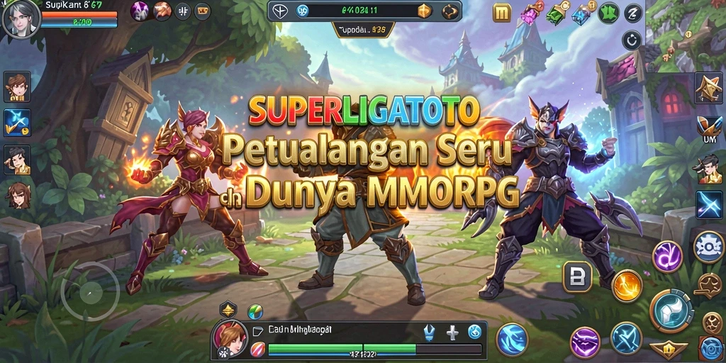 Screenshot SUPERLIGATOTO menampilkan pertarungan epik dan petualangan seru dalam dunia MMORPG.